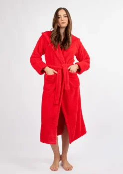 PODOMKA DIANA DŁUGA CZERWONY PLUS SIZE